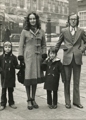 JM with his wife Beth and son's Robert and Ben. Circa 1972